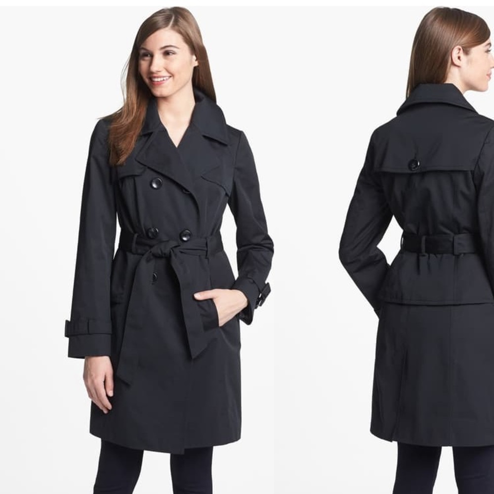 ❤️SALE❤️ Ellen Tracy Double Breasted Black Trench